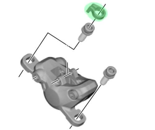 Shimano Stop-Ring für Postmount Bremse Neu Y8C511000