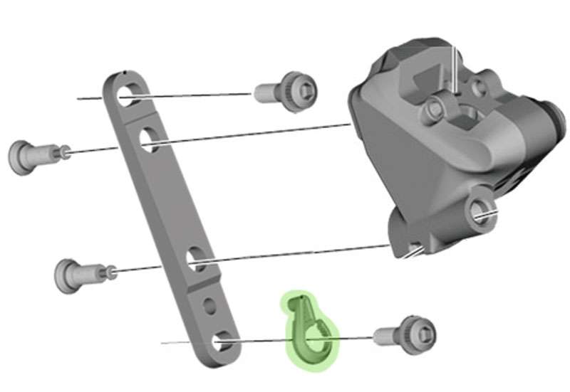 Shimano Snap Ring Stop-Ring für Flatmount Bremse Y8N205000