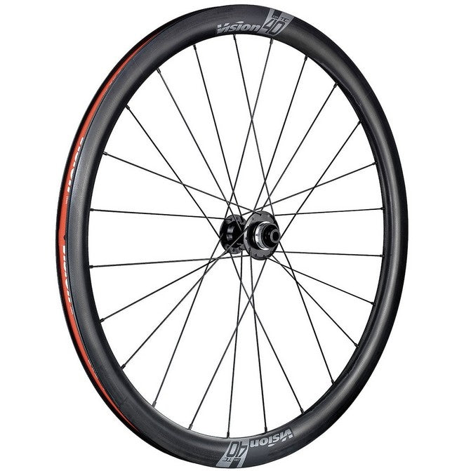 Vision TC 40 Disc Carbon Laufradsatz TLR Shimano 10-/11-/12-fach 40 mm 700c Centerlock 12x100mm 12x142mm