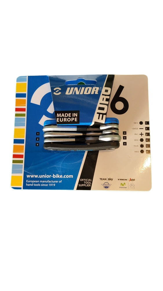 Unior Bike Tools Multitool EURO6 Miniwerkzeug - 1655EURO6 - blau