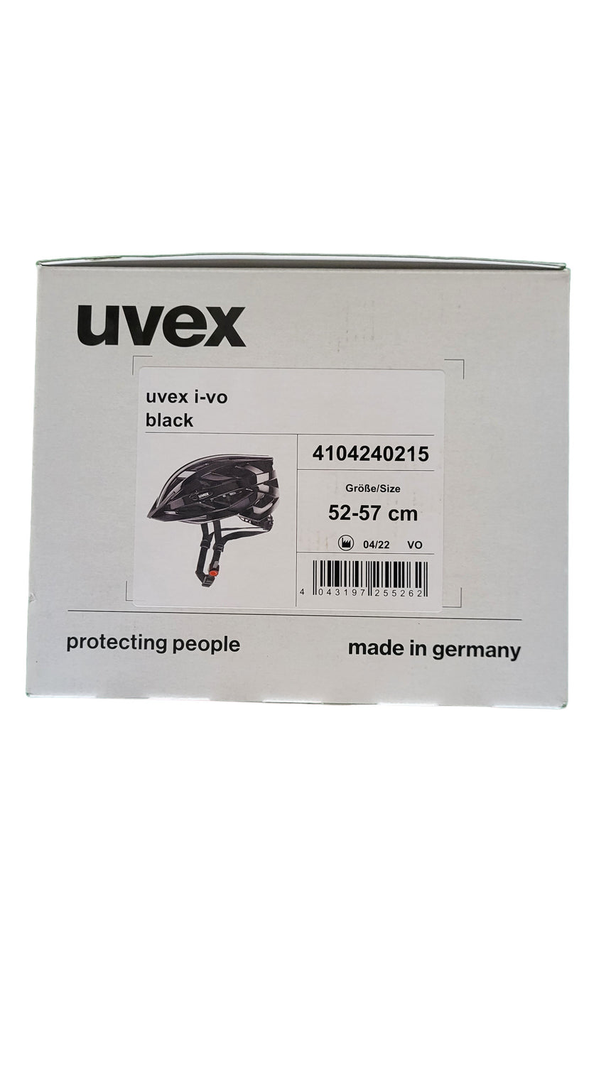 Uvex i-vo Helm - black Größe: 52-57cm schwarz, glänzend