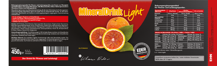 Eder Mineraldrink light - Blutorange 04339008