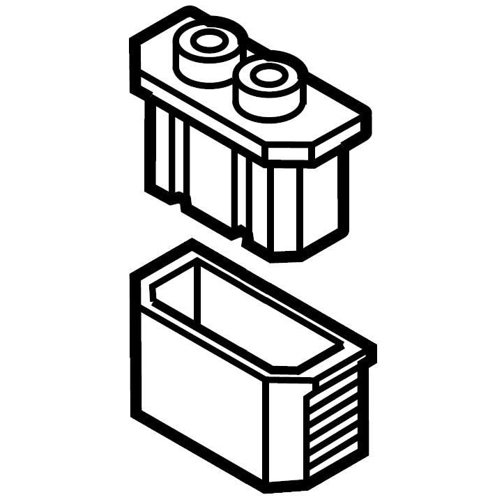 Shimano Stecker mit Gehäuse für Nabendynamo