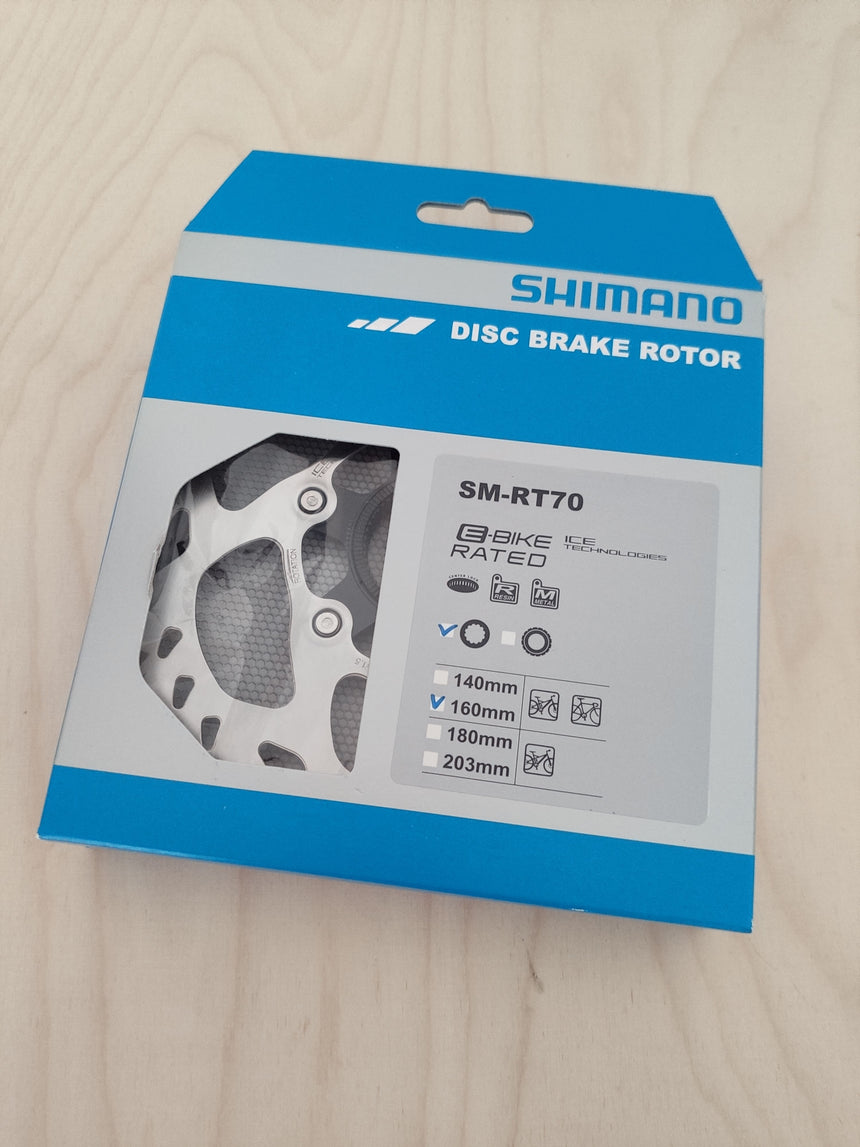 Shimano SLX SM-RT70 Bremsscheibe Centerlock 160 mm Verschlussring innenverzahnt