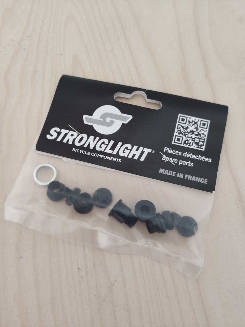 Stronglight Kettenblattschraubenset Inox für Campagnolo Ultra-Torque 11-fach - schwarz