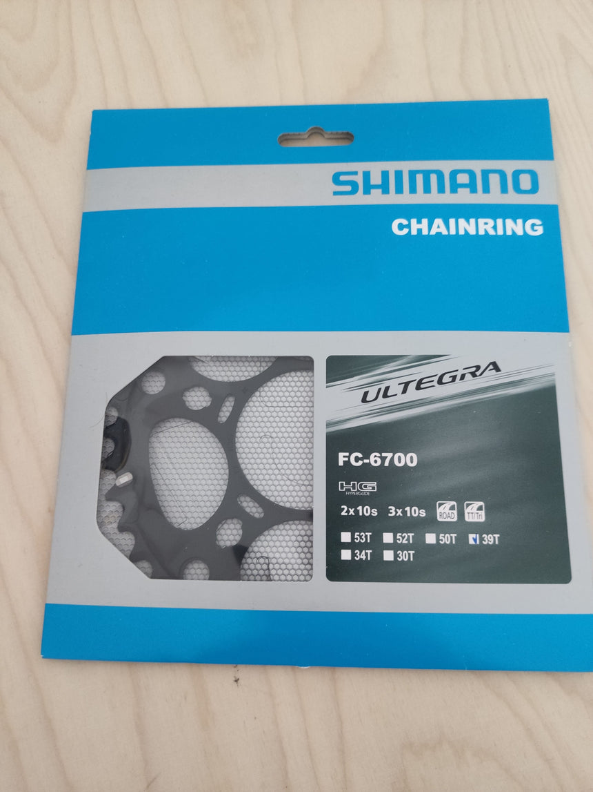 Shimano Ultegra Kettenblatt FC-6703 / FC-6703-G 3x10-fach 39T glossy grey