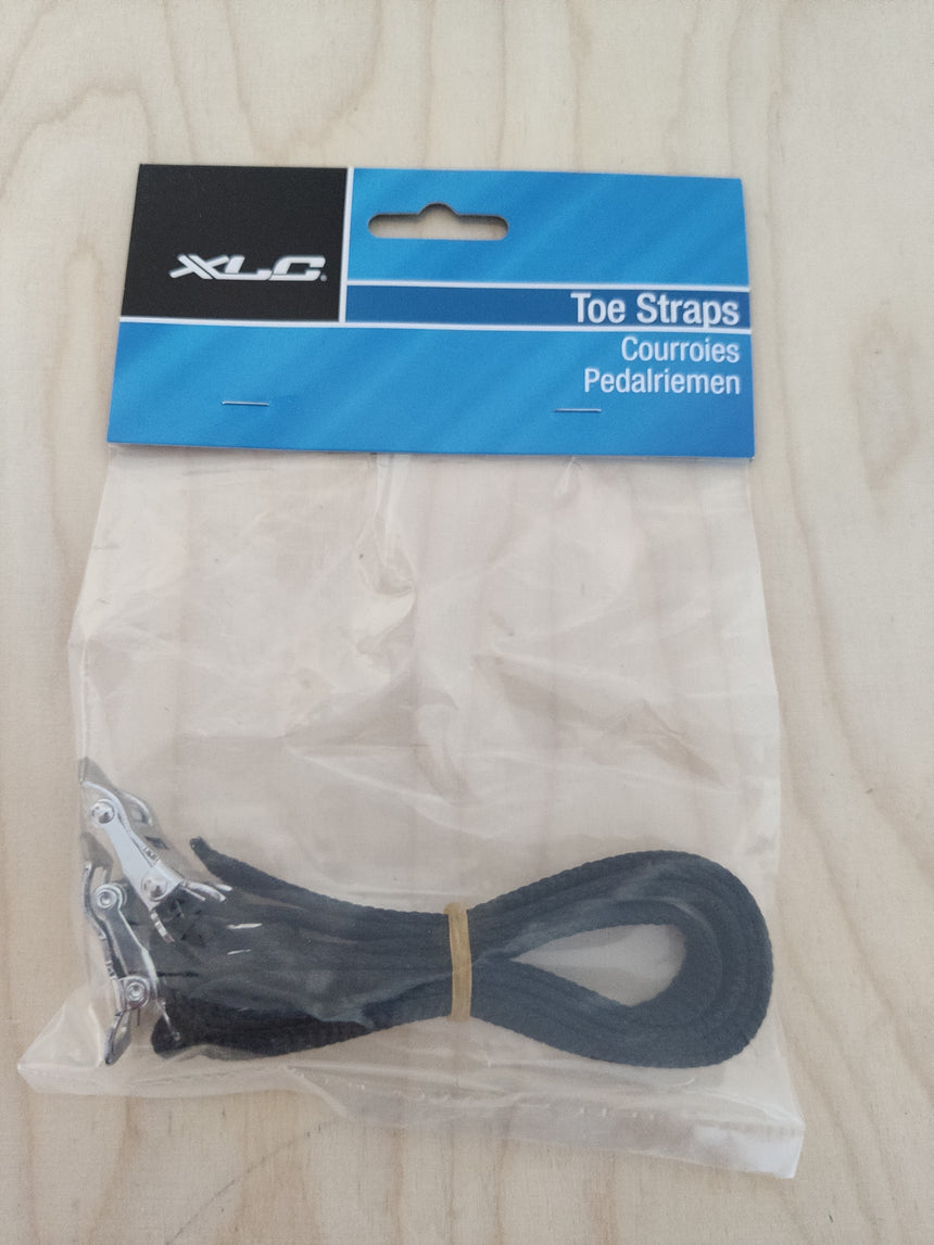 XLC Paar Pedalriemen, Nylon, schwarz, per Paar, 460mm