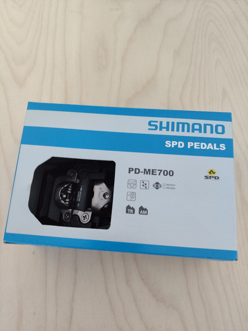 SPD MTB-Pedal Shimano PDME700, schwarz,9/16", zweiseitig, ohne Reflektor