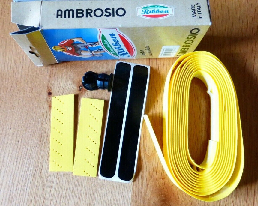 Ambrosio Bike Ribbon Kork Lenkerband Tape Perforated Cork gelb